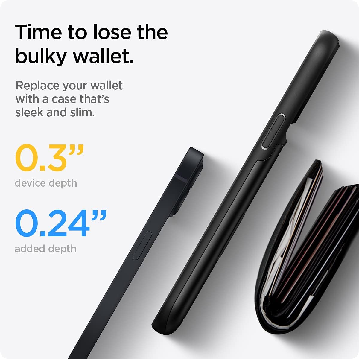 Detalle de Spigen Slim Armor CS Coque pour iPhone 13 en noir