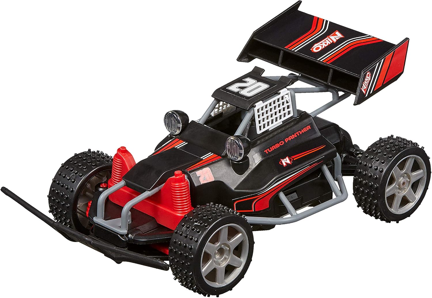 Detalle de Nikko Race Buggies Night Panther – samochód RC 4WD z LED, 2,4 GHz, 23 cm