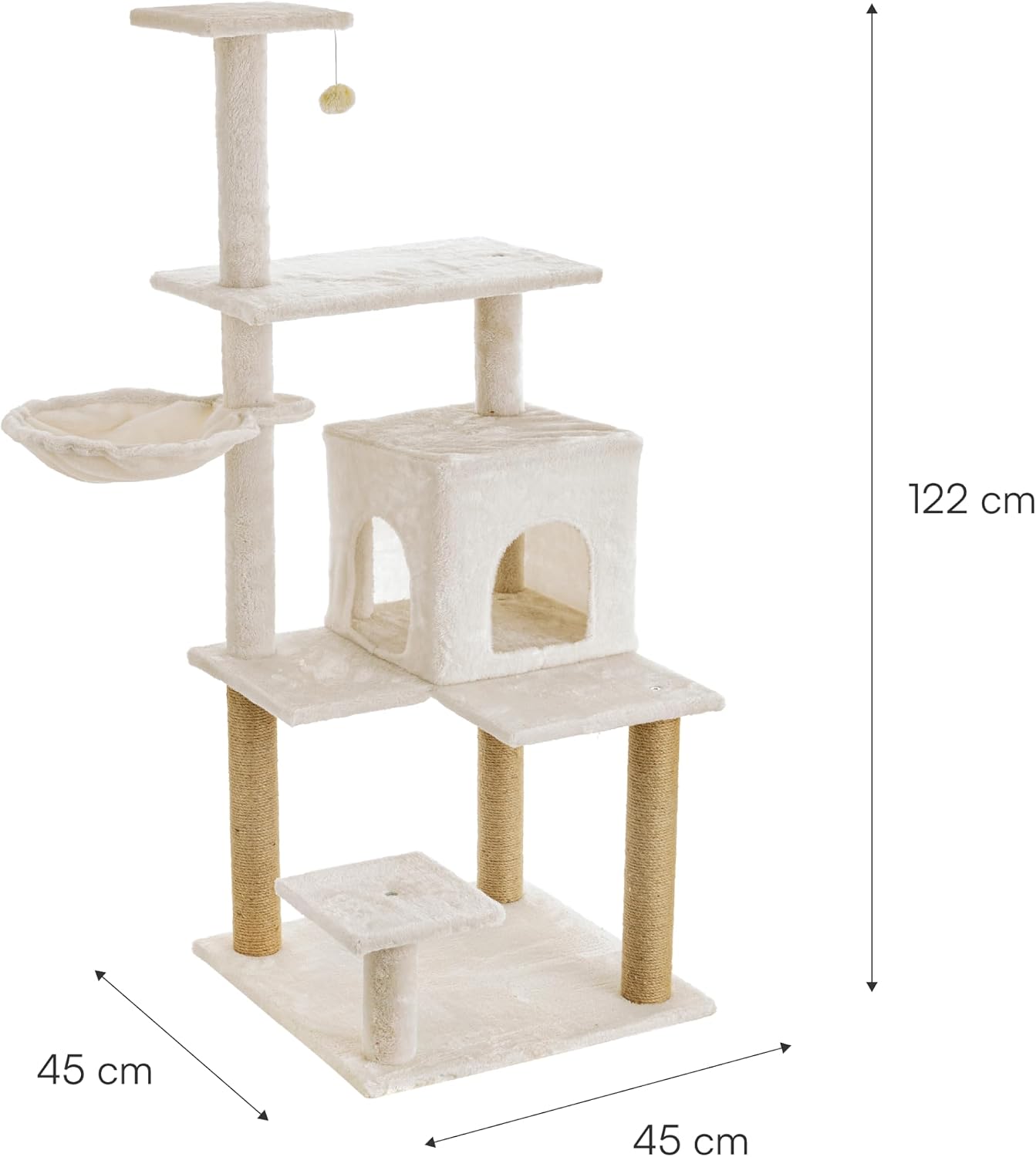 Detalle 2 de Baroni Home Tiragraffi per gatti 45x45x122 cm