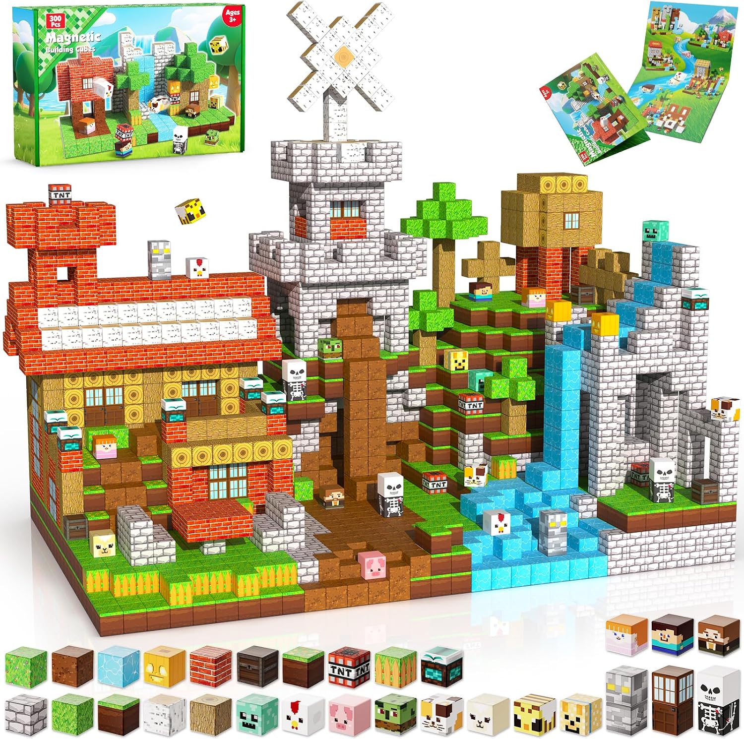 Detalle de ToyUnited 300PCS Magnetic Blocks 300pcs Set