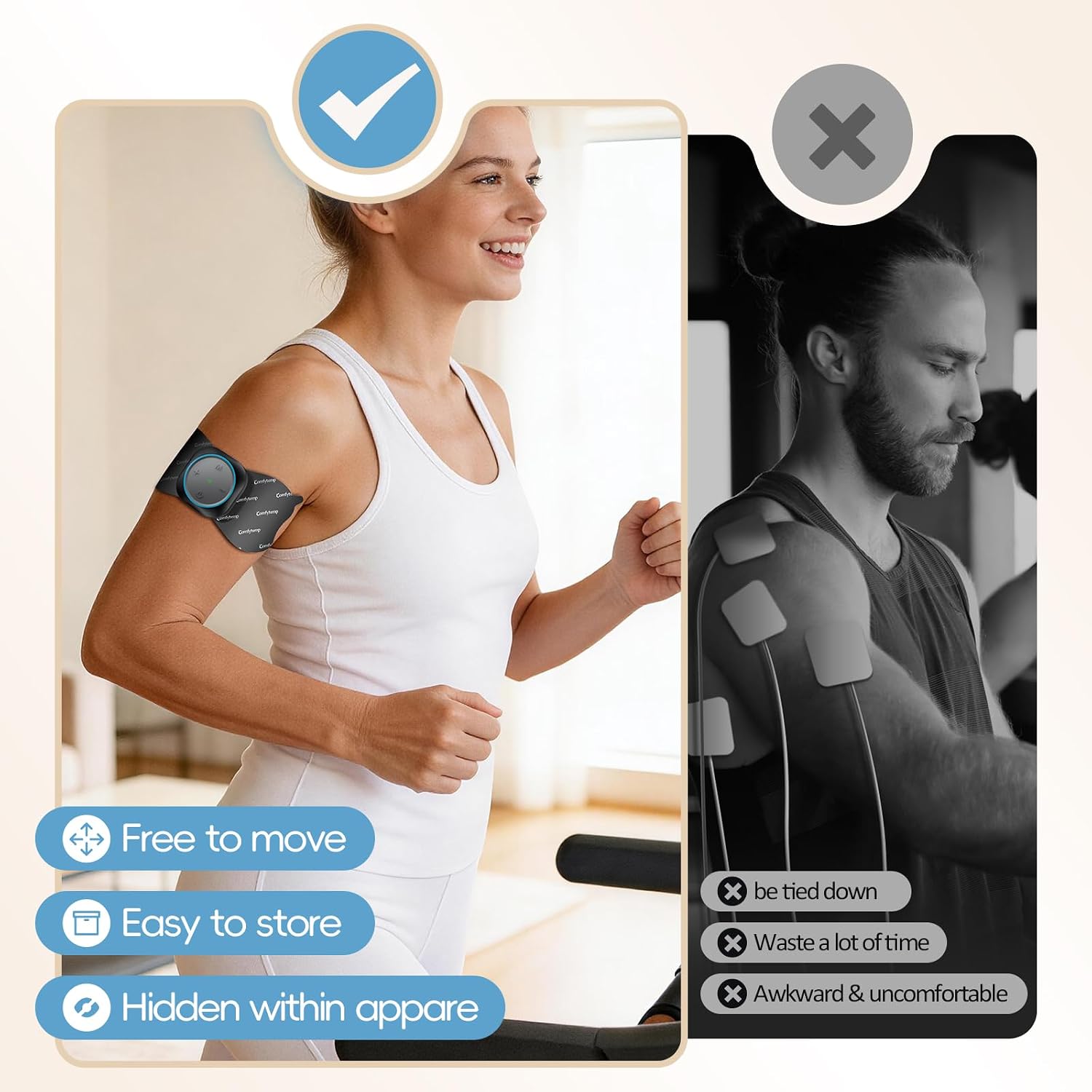 Detalle 2 de Comfytemp Wireless TENS Unit with 30 Modes