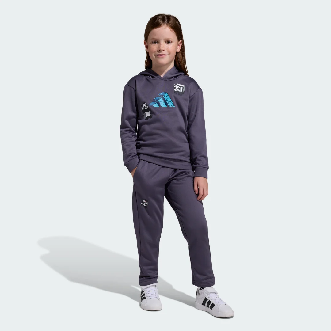 Detalle de Chándal de Entrenamiento Adidas Minecraft – Gris