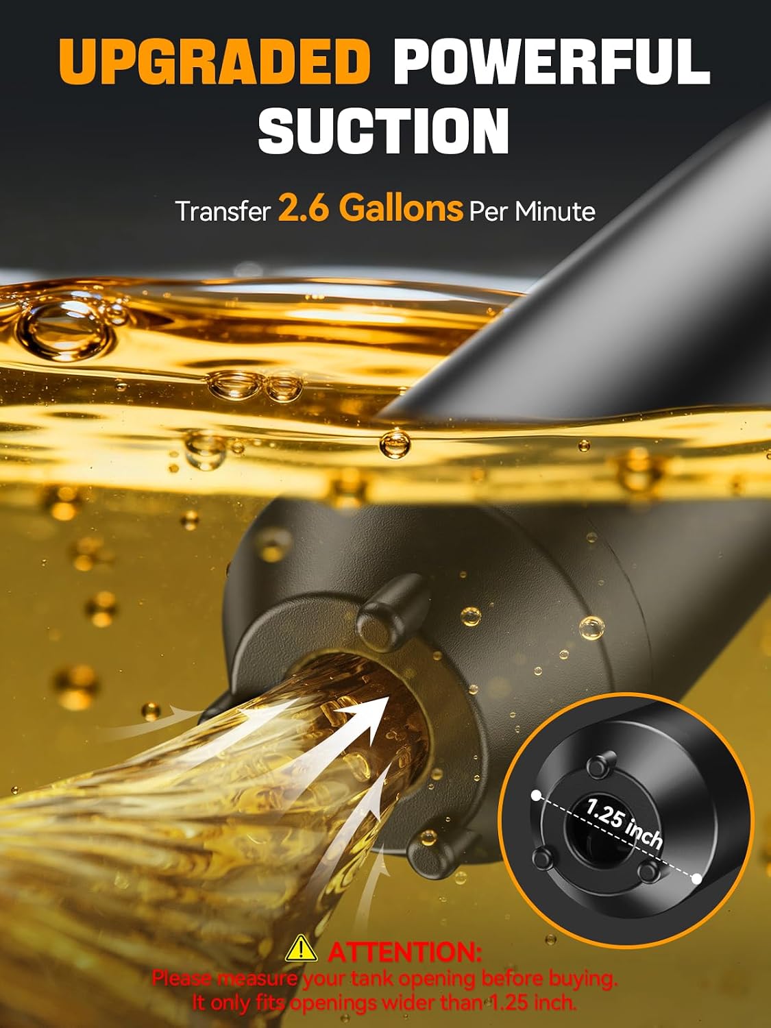 Thumbnail 1 de Fuel Transfer Pump, Battery-Powered Syphon with 59-Inch Hose ( up to 2.6 GPM )