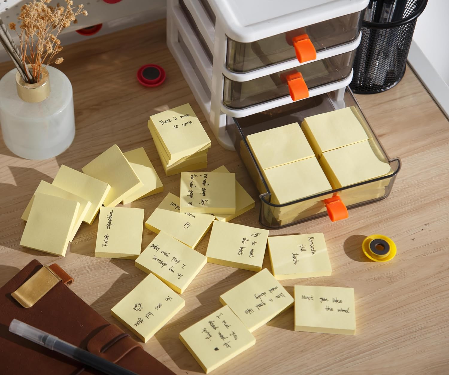 Detalle de 36er Pack gelbe Haftnotizen Classics (50 x 38 mm), selbstklebend, 80 Blatt je Pad
