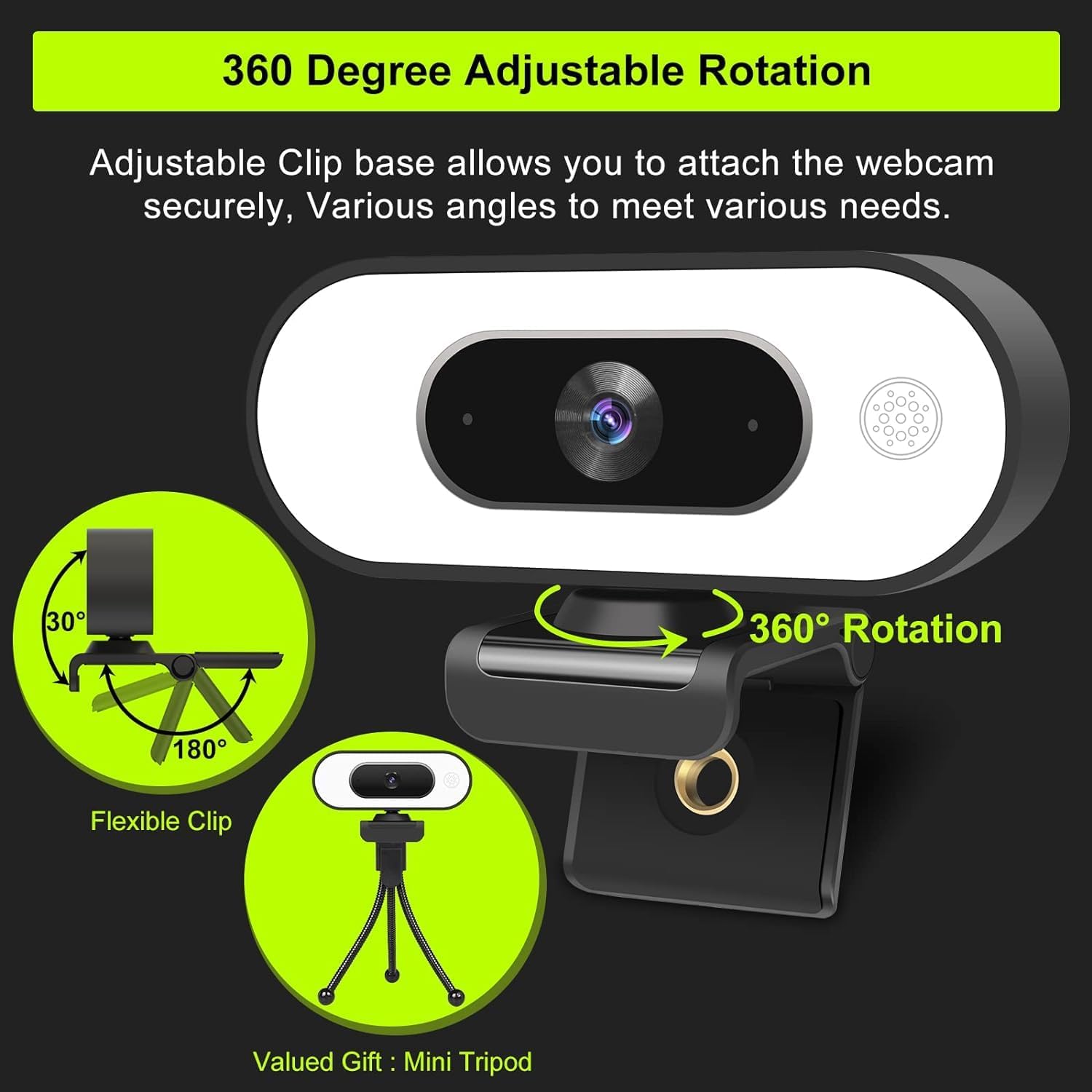 Thumbnail 4 de ToLuLu Webcam with Ring Light
