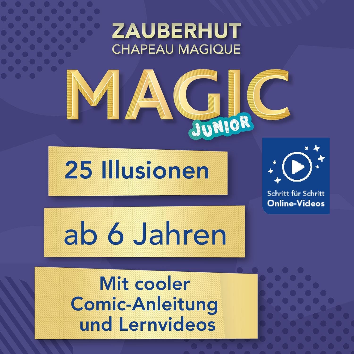 Detalle de Kosmos 694302 Chapeau Magique, Kit de Magie – 25 Tours et Illusions pour Enfants