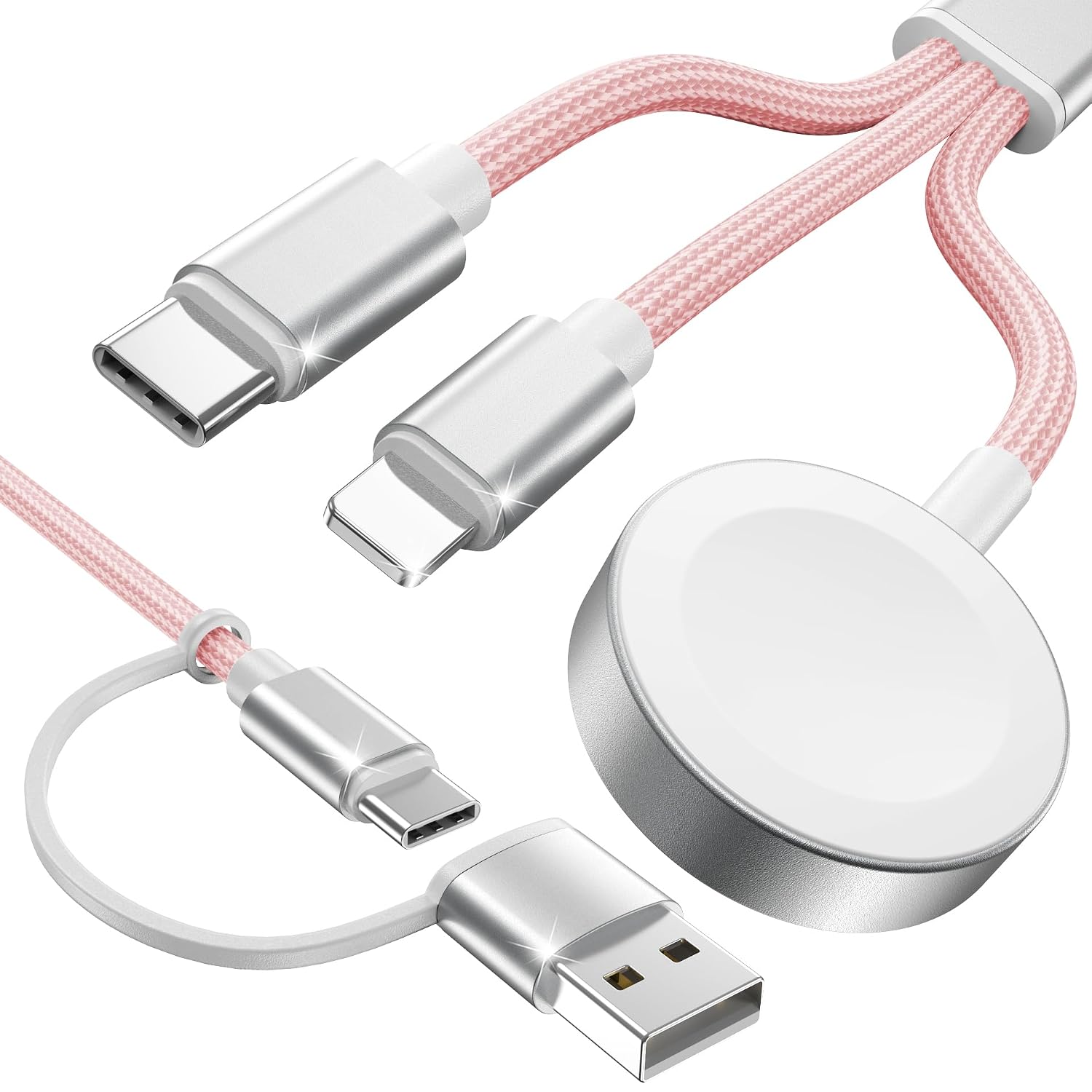 Detalle de Amasuki 3 in 2 Ladekabel 4FT für Apple Watch