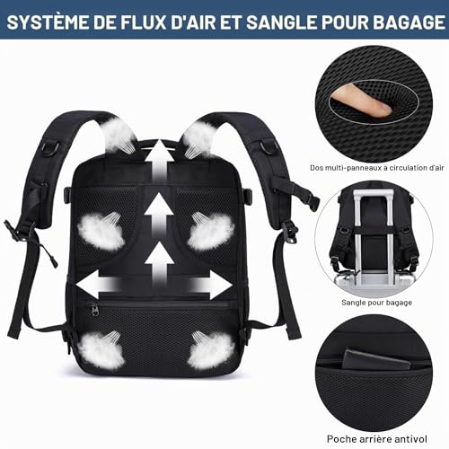 Thumbnail 6 de LIGSAN Bagage Cabine 40x30x20 cm – Sac à Dos cabine 24 L pour Ryanair et compagnies aériennes