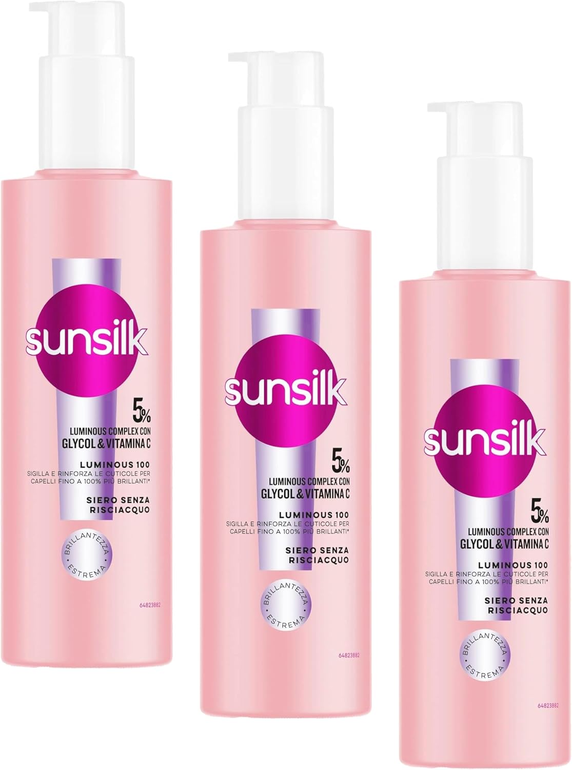 Sunsilk Siero Luminous 100 per capelli: siero senza risciacquo 200 ml