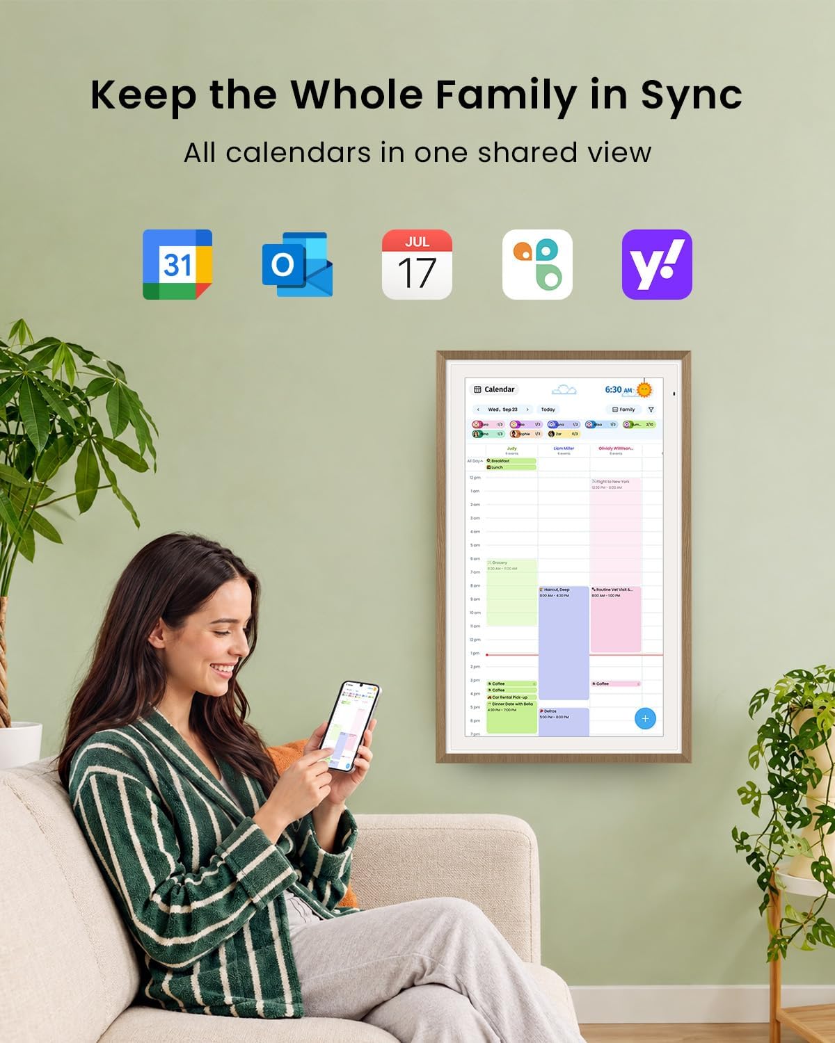 Detalle 2 de Apolosign 27-inch Digital Calendar: Dual Mode Smart Wall Planner