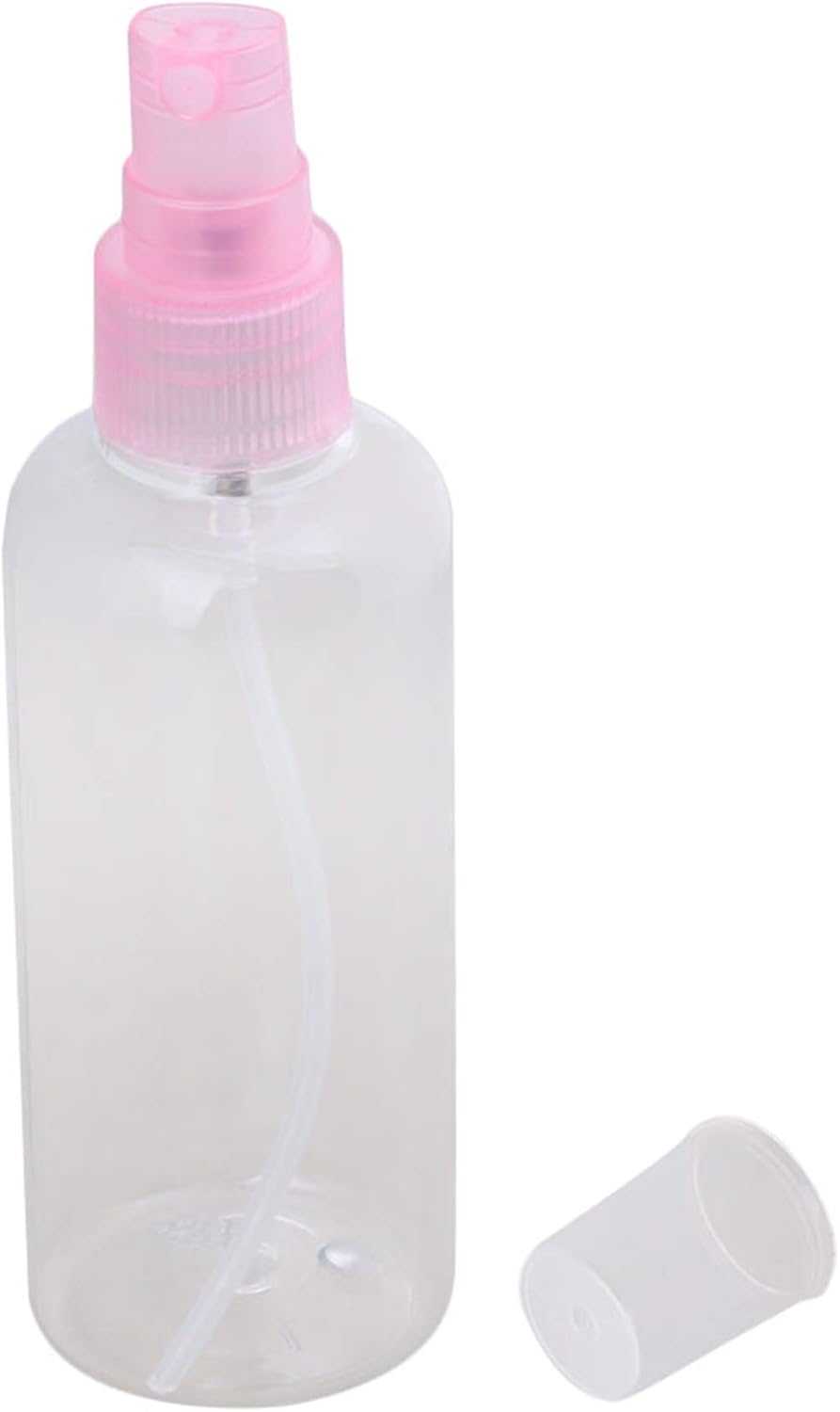 Detalle de Doublelife 12-Pack 100ml Fine Mist Spray Bottles with Atomisers – Pink Tinted, Refillable