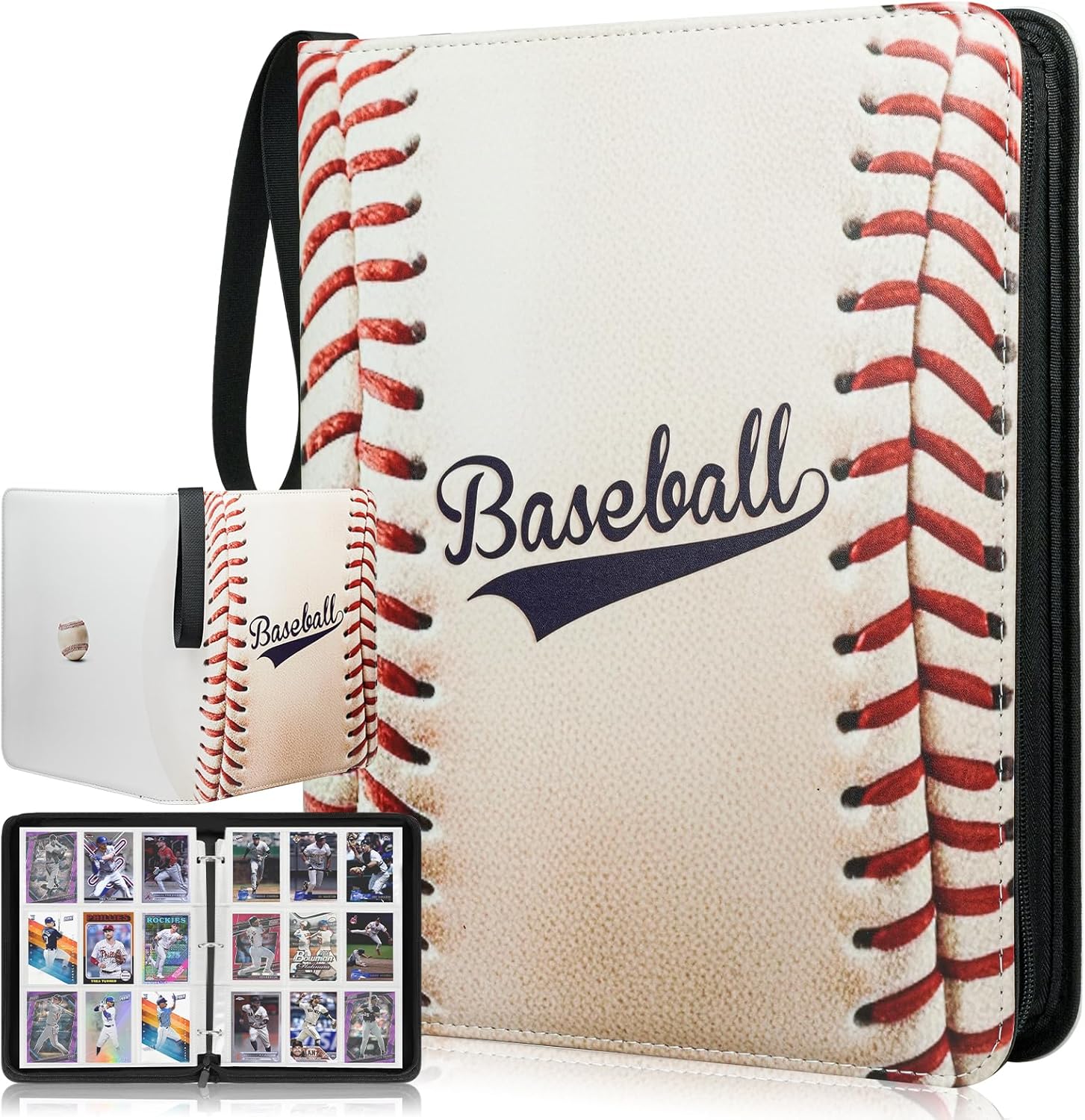 Detalle de 1080 Pockets Baseball Card Binder 9 Pocket with 60 Removable Sleeves