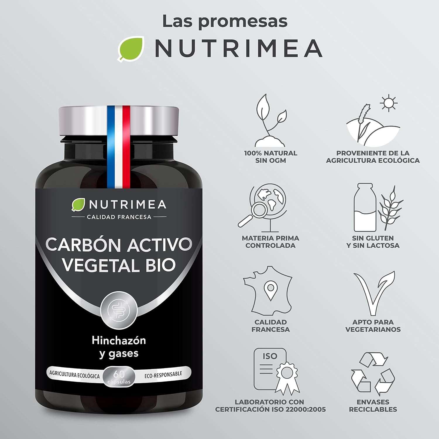 Thumbnail 6 de CARBÓN ACTIVO Vegetal BIO 60 cápsulas