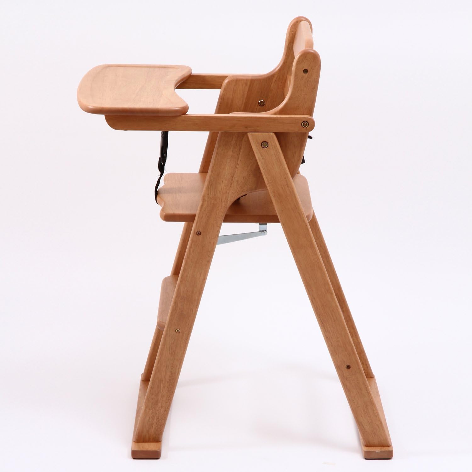 Detalle de 不二貿易 17332 木製ベビーチェア テーブル付き・折りたたみ式 ナチュラル