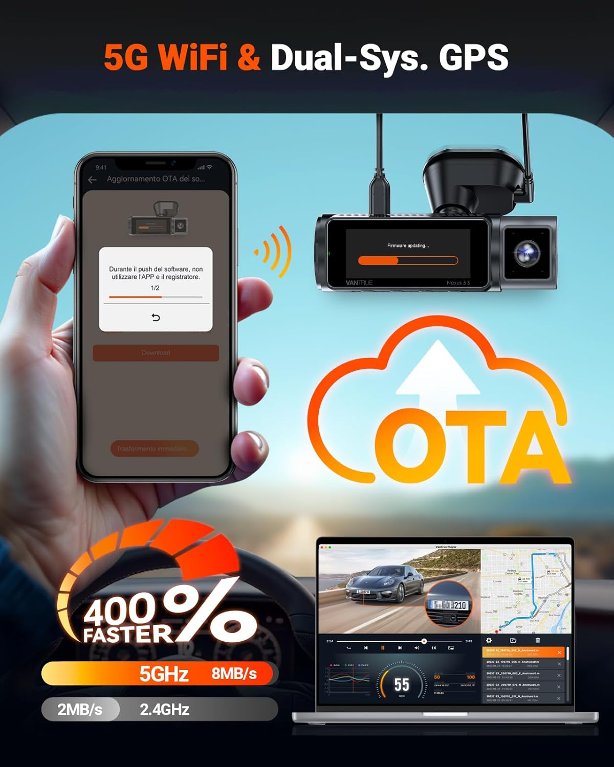 Thumbnail 5 de VANTRUE N5S dash cam 1 TB