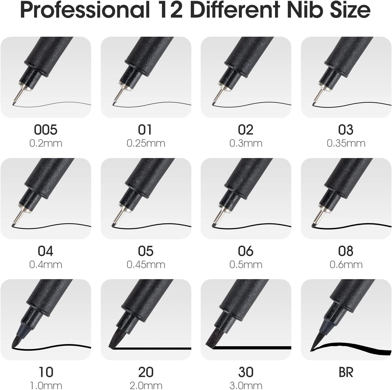 Detalle 2 de Twohands Art Pen Fineliner set of 12