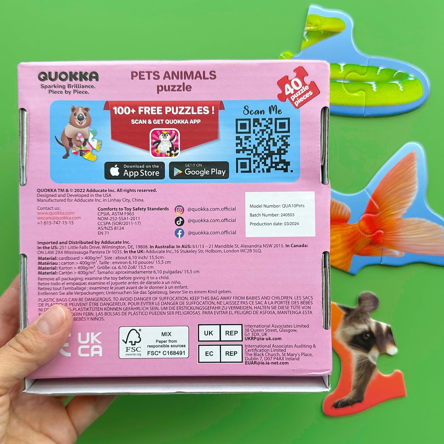 Thumbnail 6 de QUOKKA Puzzle éducatif 40 pièces 2‑3 ans 🧩