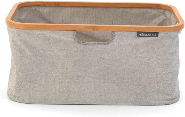 Detalle 2 de Brabantia Cesto Plegable con Borde de Bambú 🌿 40L