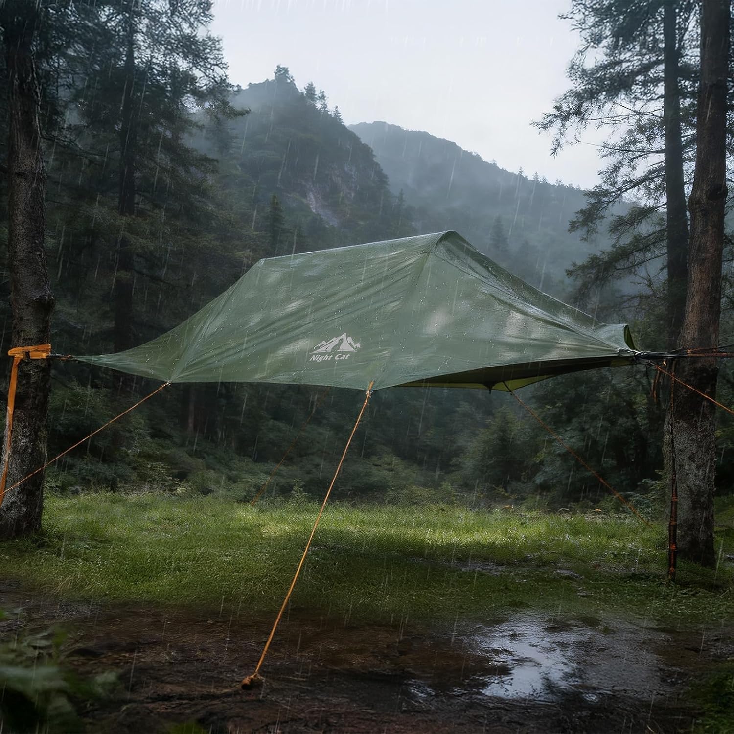 Thumbnail 3 de Night Cat 2 Person Hammock Tent (Triangle Hammock) with Mosquito Net Rainfly