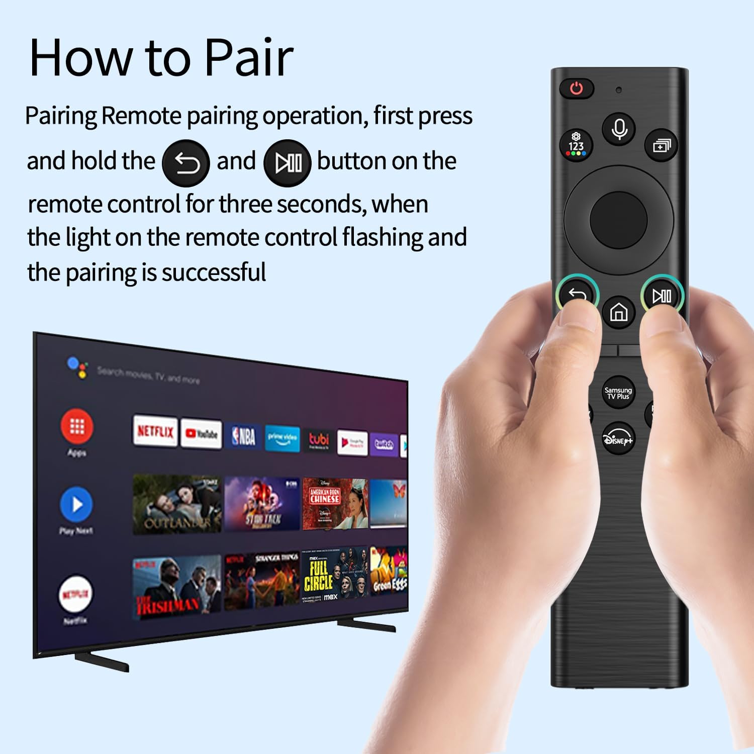 Thumbnail 5 de Samsung-Compatible Solar Voice Remote
