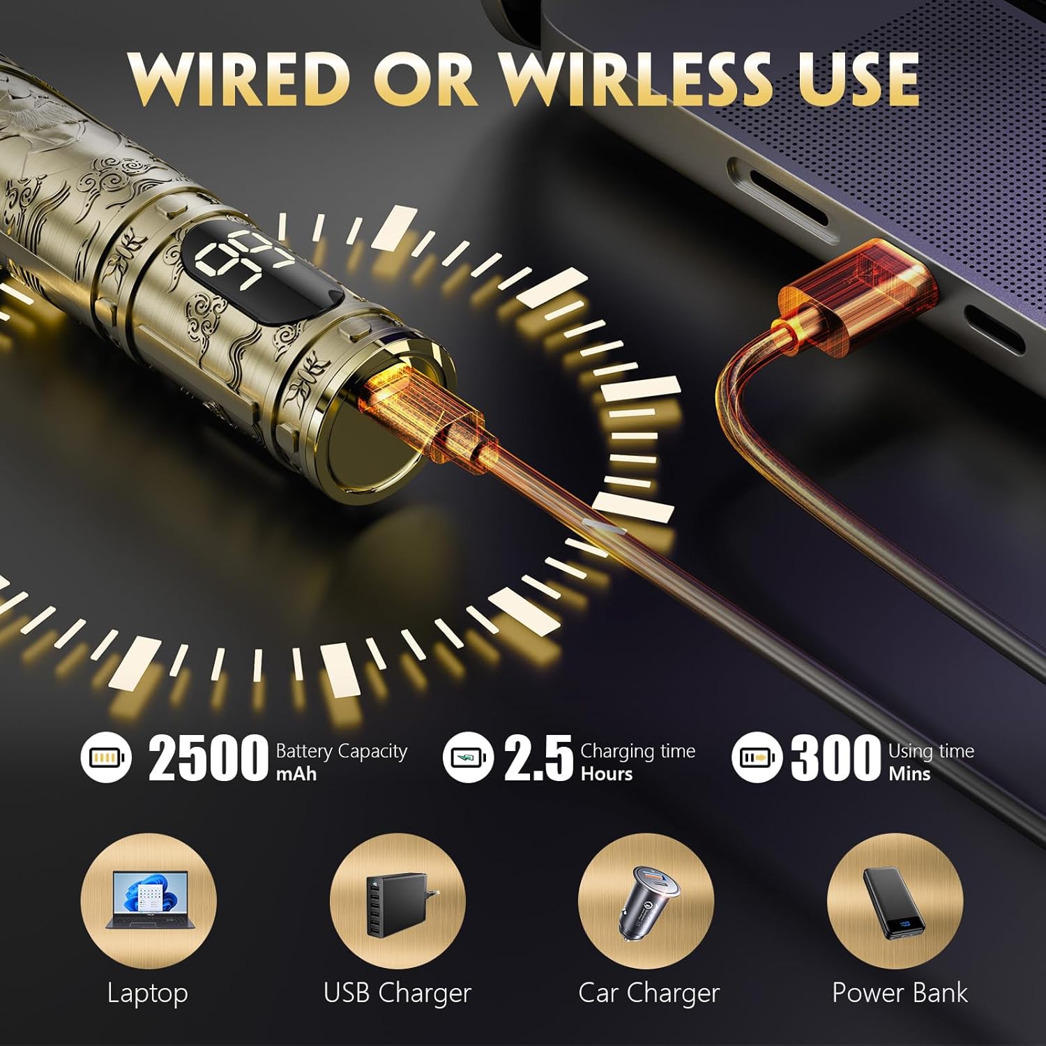 Thumbnail 3 de Solati Hair Clippers for Men — Cordless Zero-Gapped T-Blade Trimmer with LCD