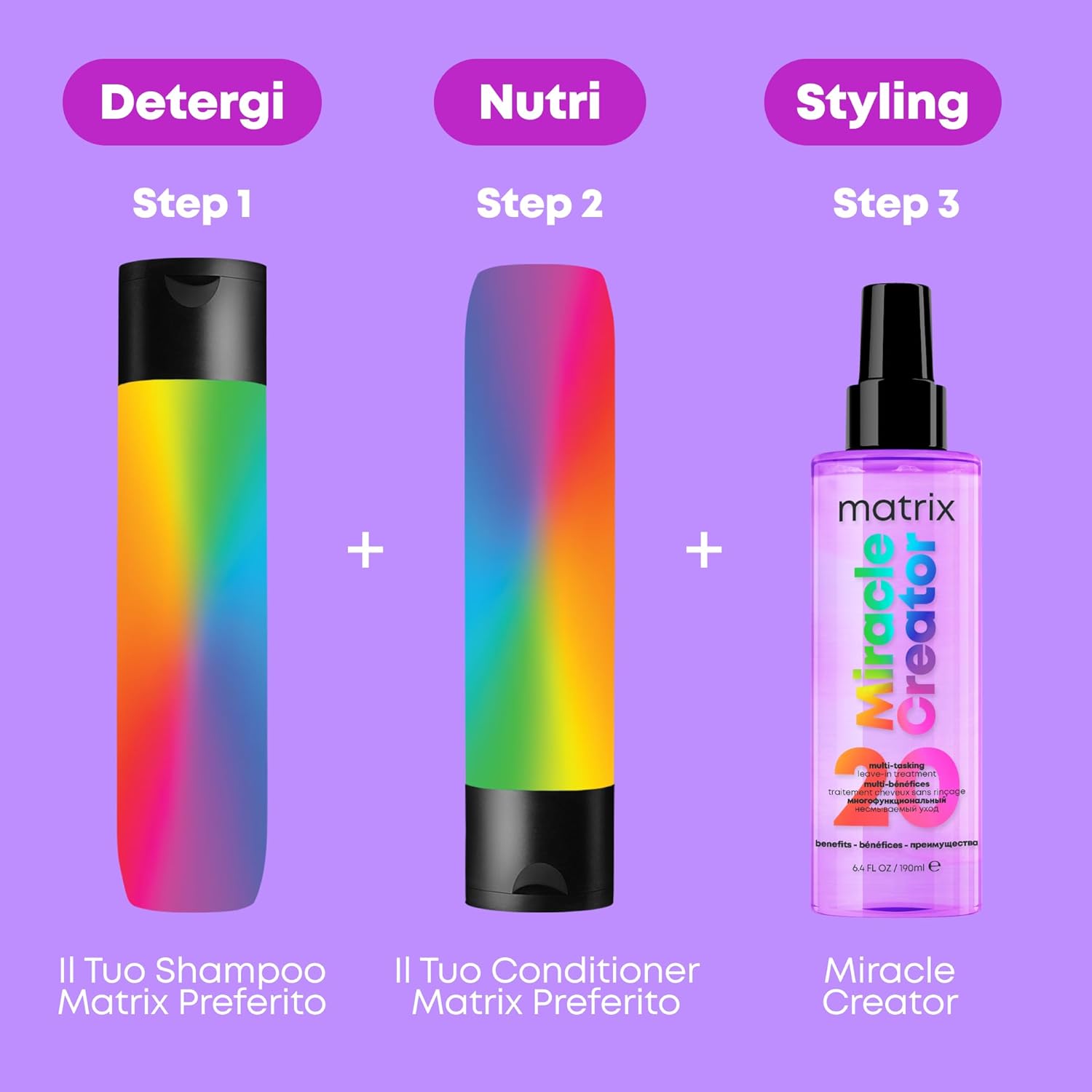 Thumbnail 6 de Matrix Miracle Creator: Termoprotettore Capelli Spray Multibeneficio 190 ml