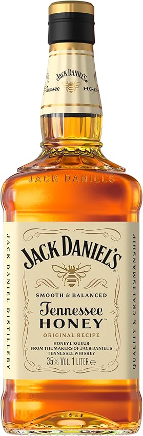 Detalle de Jack Daniel's Honey Whisky 🍯 1L, Dulce con Toque de Miel