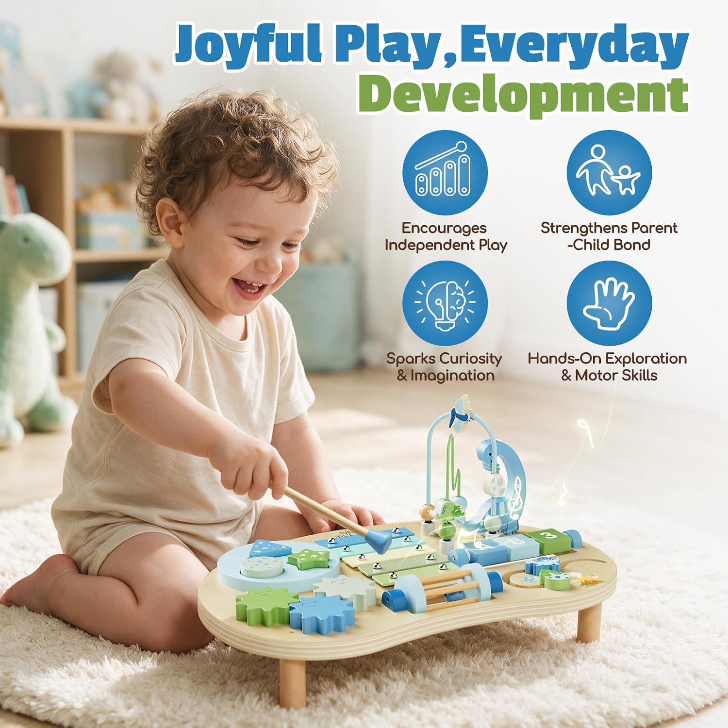Detalle de Lehoo Castle Wooden Activity Table