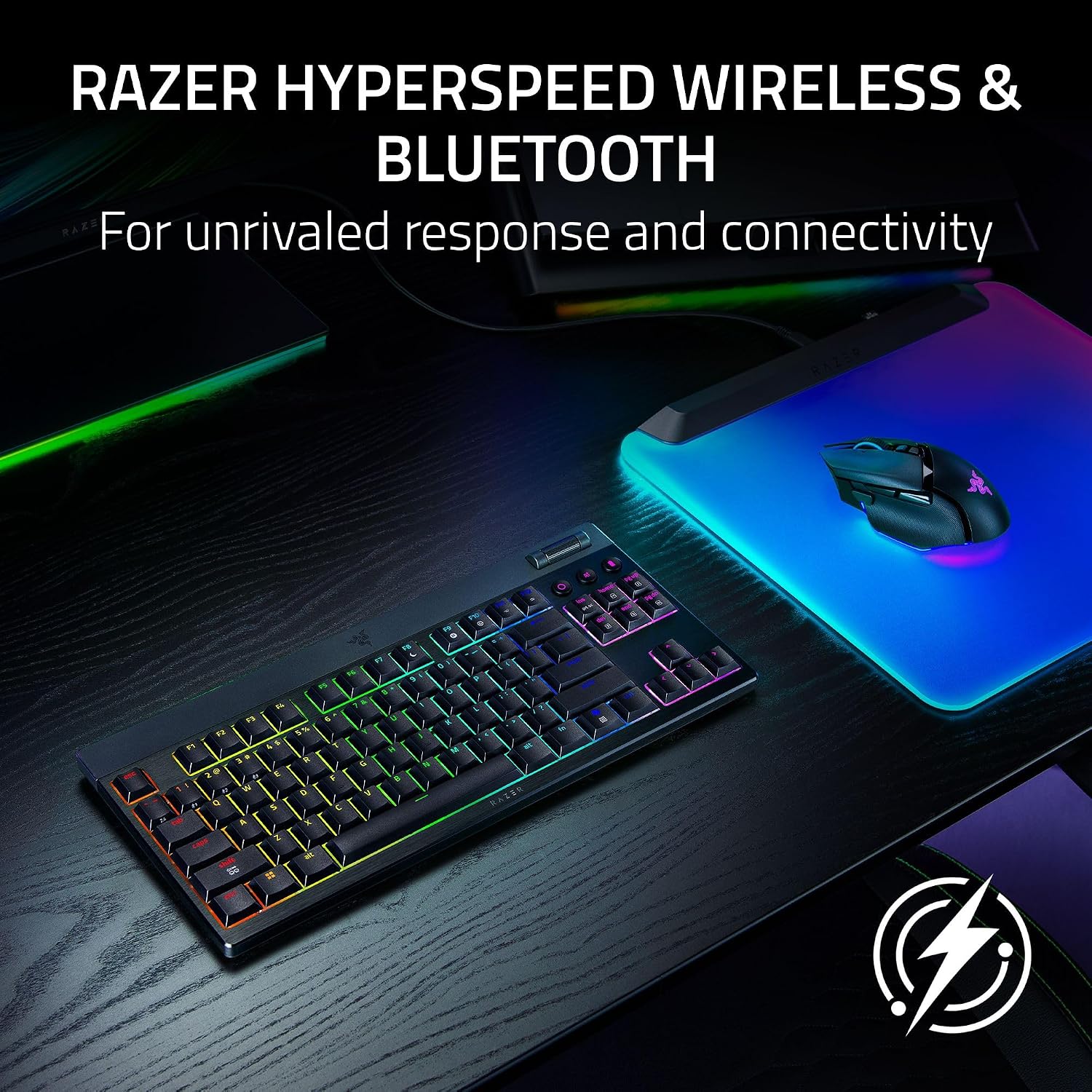 Detalle de Razer BlackWidow V4 Low Profile TKL 980 HR