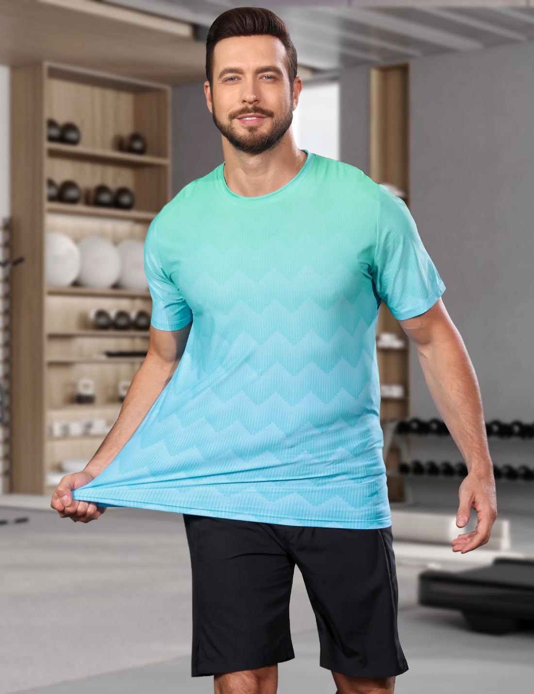 Thumbnail 2 de iCKER Men’s Gym T Shirts: Quick-Dry, Moisture-Wicking Short Sleeve for Training