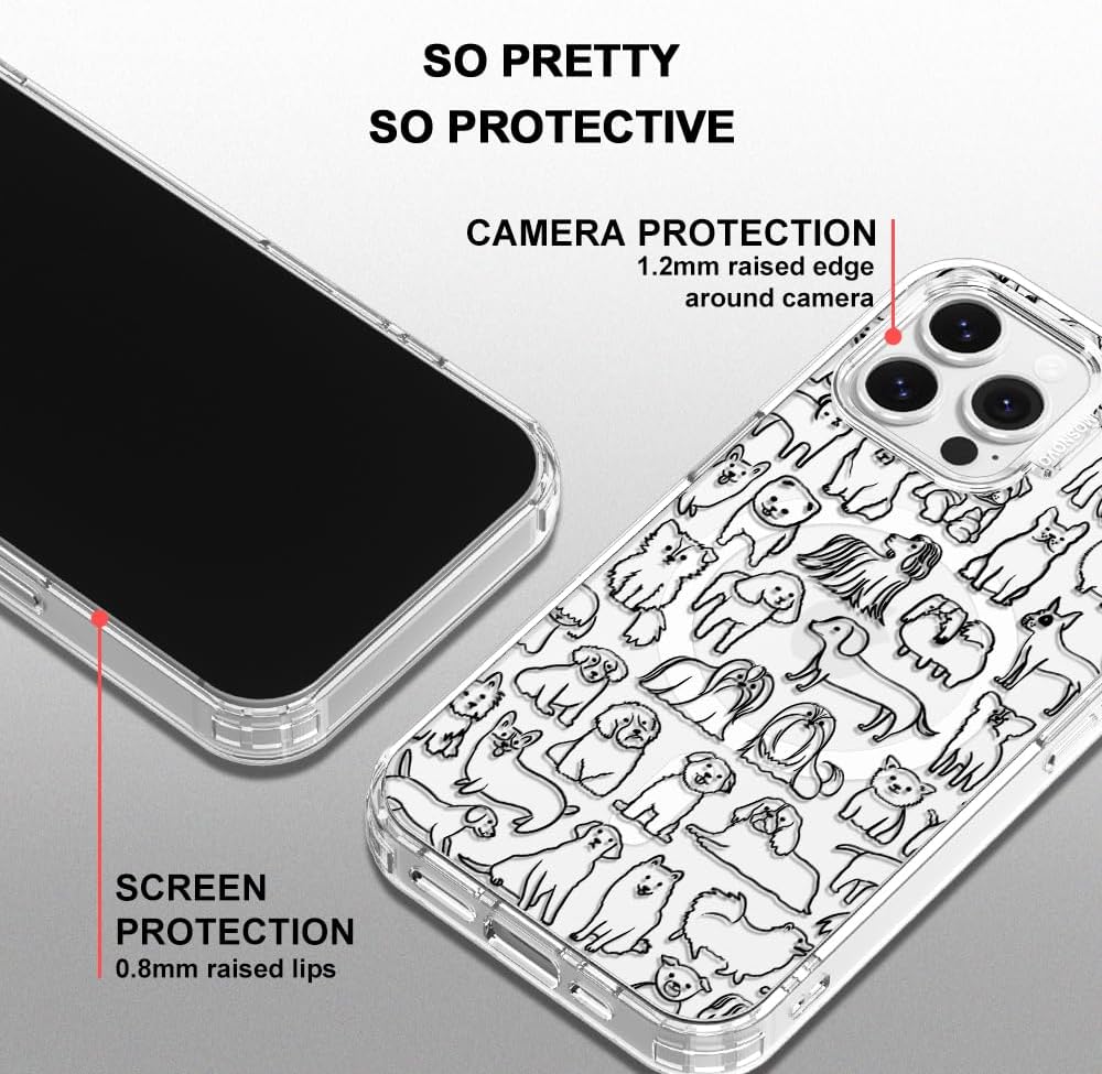 Detalle de MOSNOVO Case for iPhone 13 Pro — Clear, MagSafe-Compatible with Buffertech Drop Protection