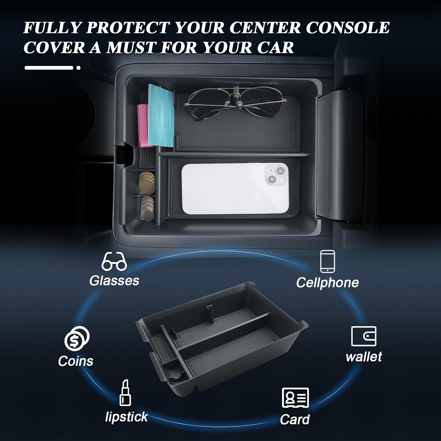 Thumbnail 1 de BIBIBO centre console organizer for 2026 Honda Passport