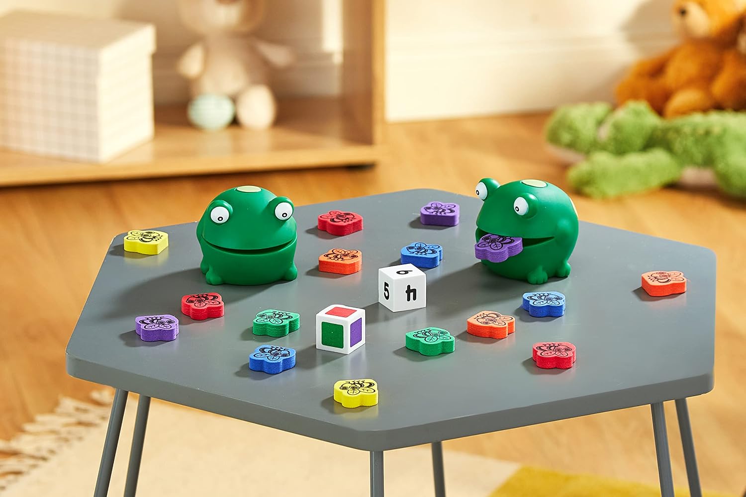 Detalle 2 de Learning Resources Froggy Feeding Fun juego motricidad fina