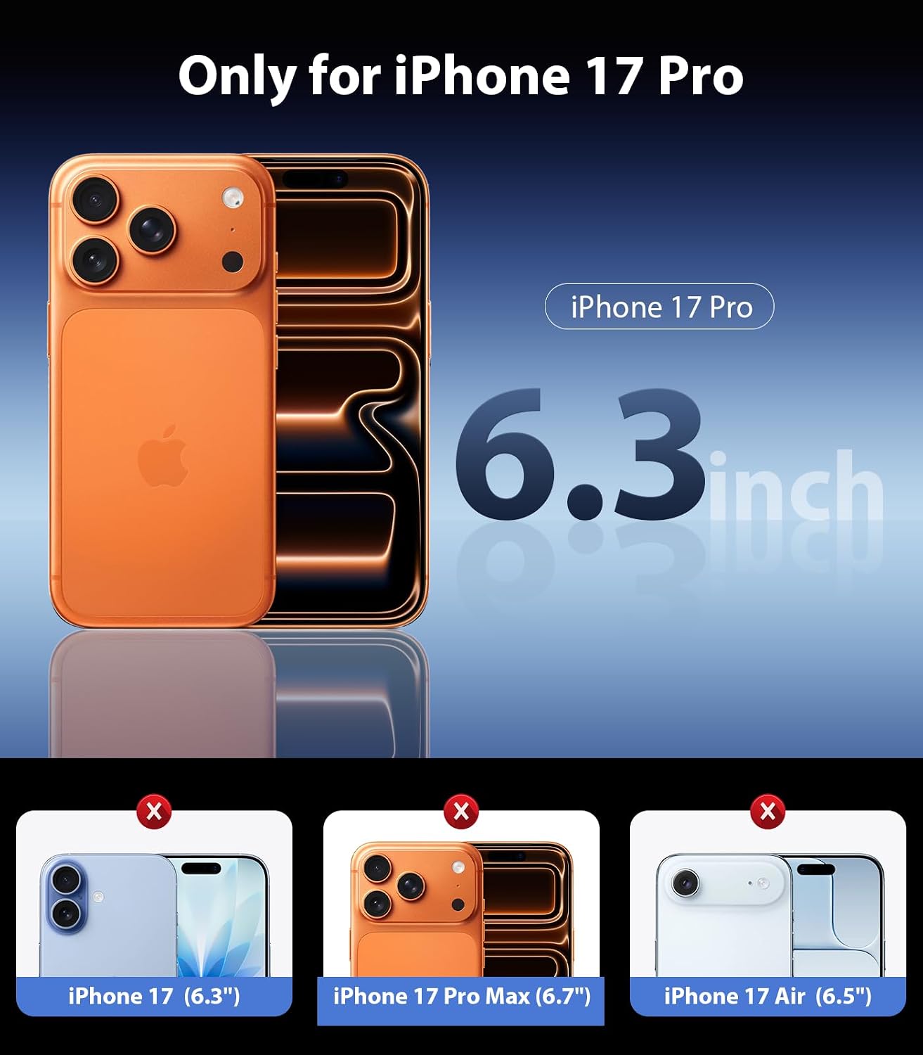 Thumbnail 1 de Mkeke iPhone 17 Pro Privacy Screen