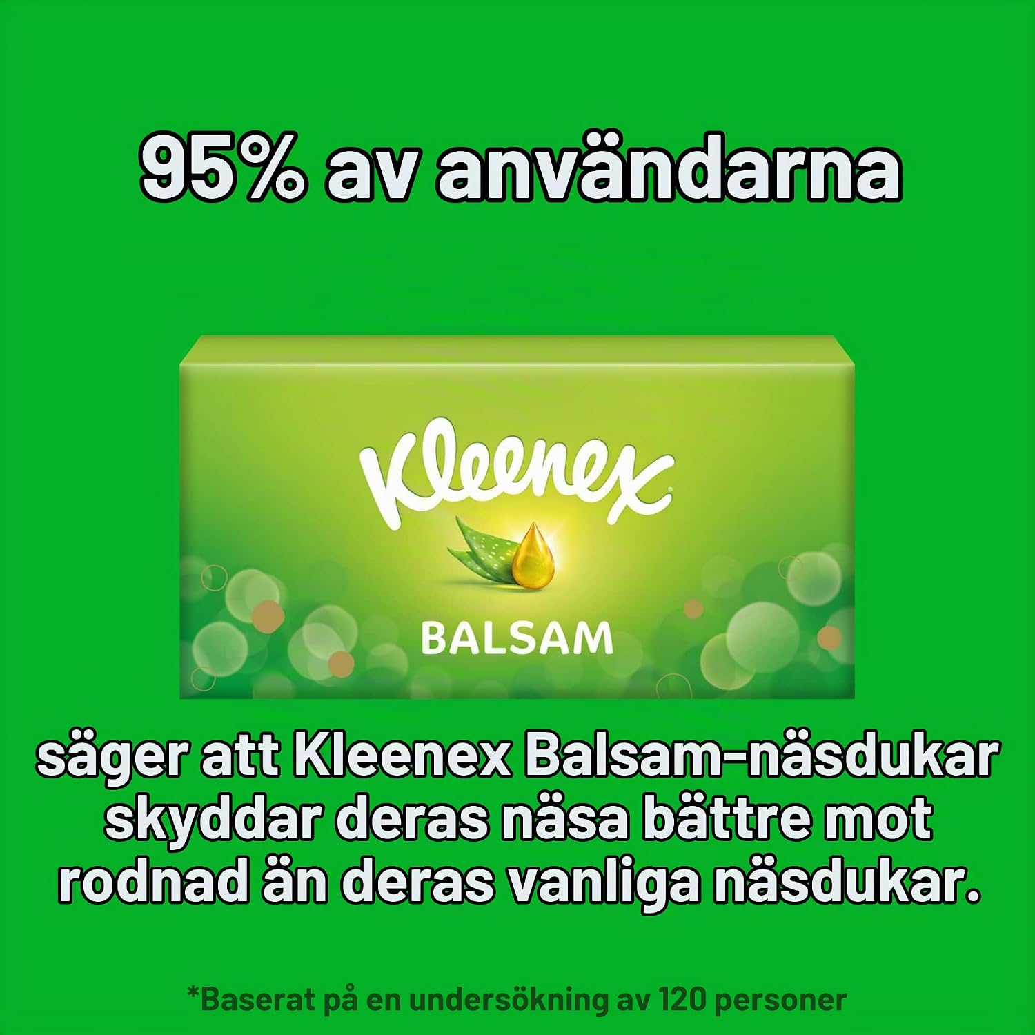 Detalle 2 de Kleenex Balsam-näsdukar, 12 x 64 med aloe vera och ringblomma