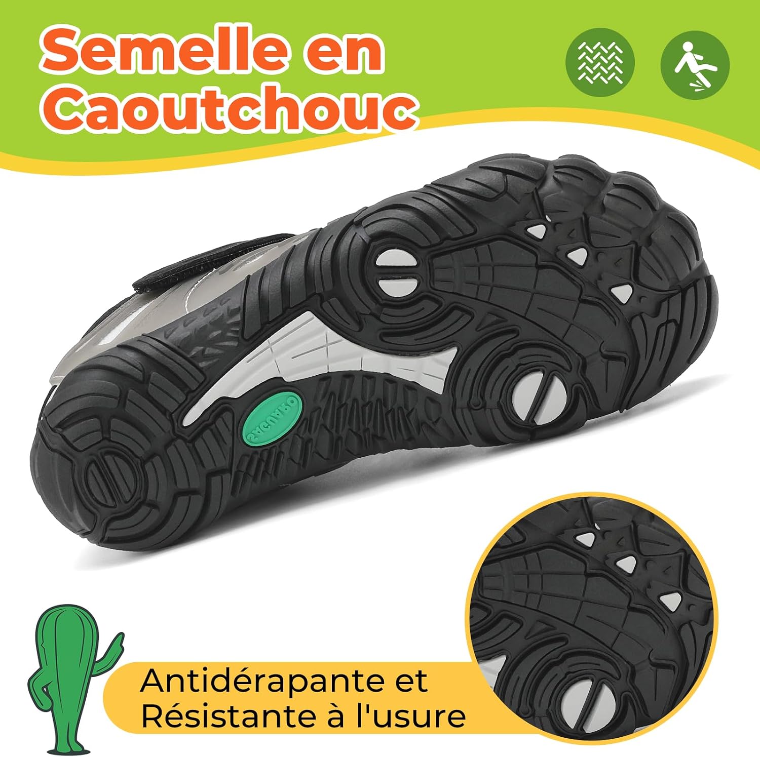 Detalle de SAGUARO chaussures barefoot enfant 36