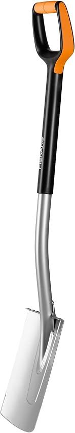 Detalle de Fiskars Xact pala jardín 120 cm acero al boro