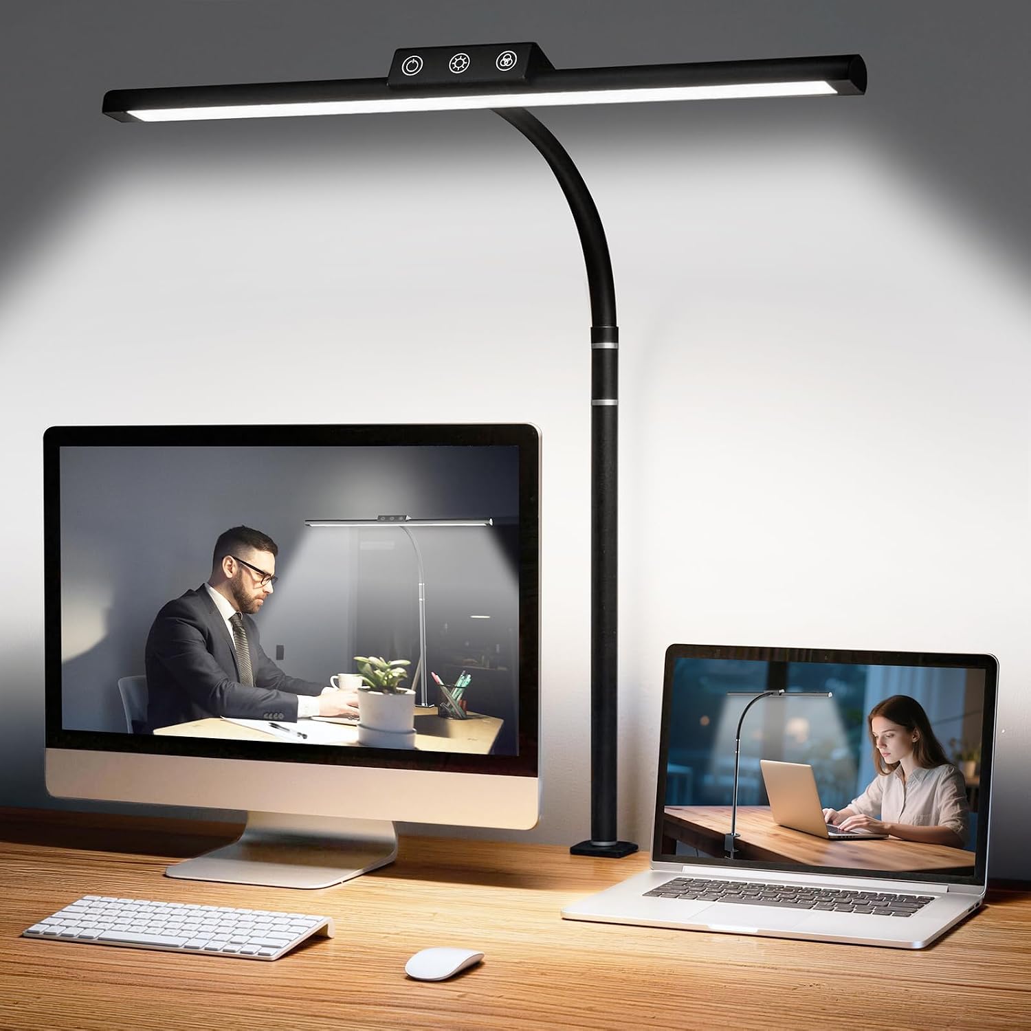 Detalle de ZenBeam ASP1 LED Desk Lamp with Clamp, 5 Color Temperatures and Dimming