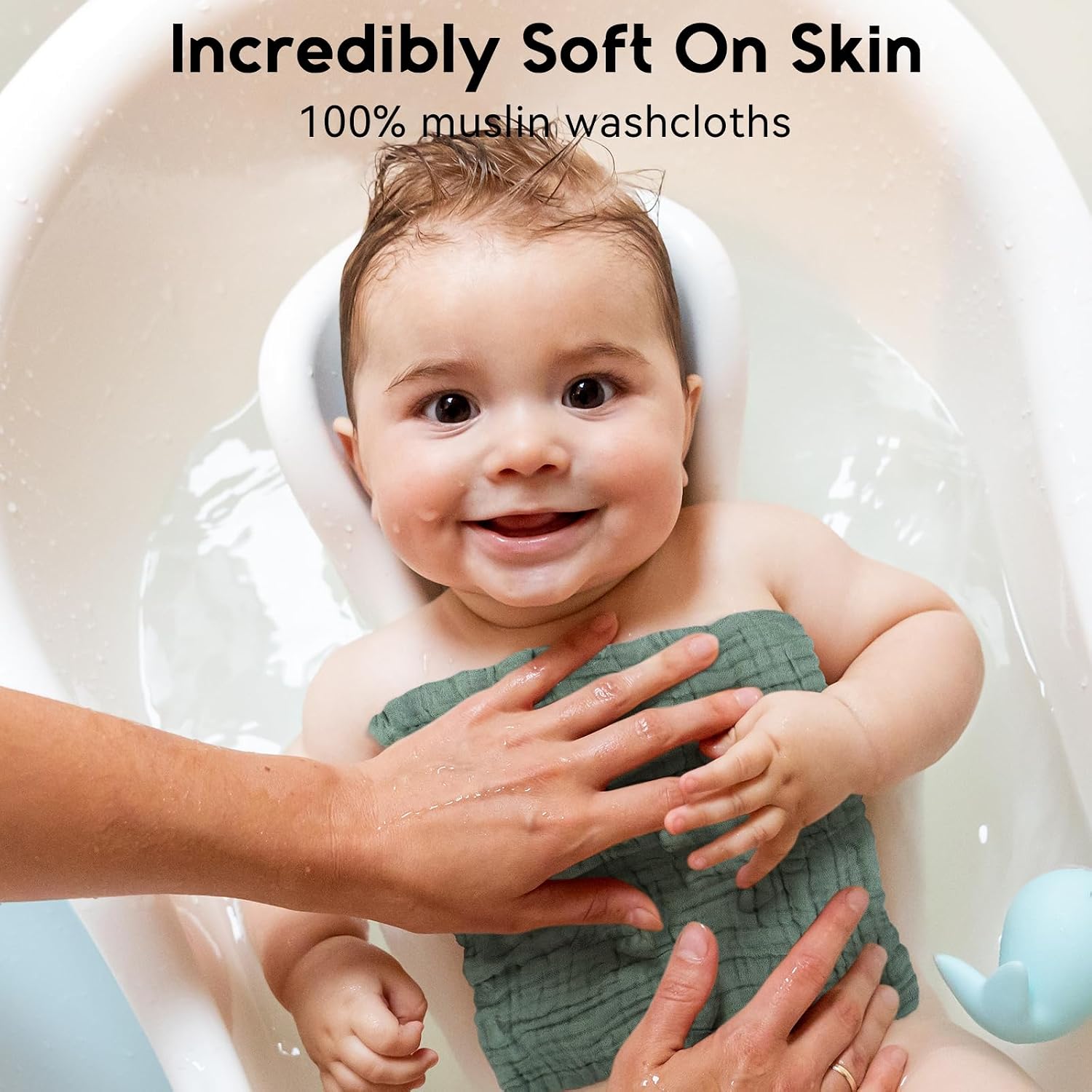 Thumbnail 1 de Unnivoll 6-Pack Muslin Baby Washcloths, 12" x 12", 100% Cotton