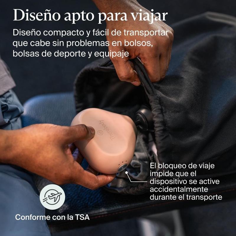Detalle de Theragun Mini TG0004128-3A60 Rosa. Pistola de masaje portátil de 3 velocidades de Therabody