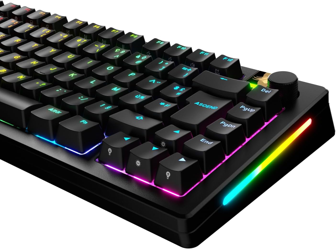 Thumbnail 2 de Tasti retroilluminati Glorious Gaming GPBT neri con simboli traslucidi (AZERTY francese)