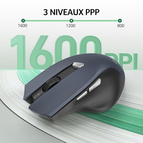Detalle de Acer Souris Ergonomique sans Fil 1600DPI Réglable — confort et connexion fiable