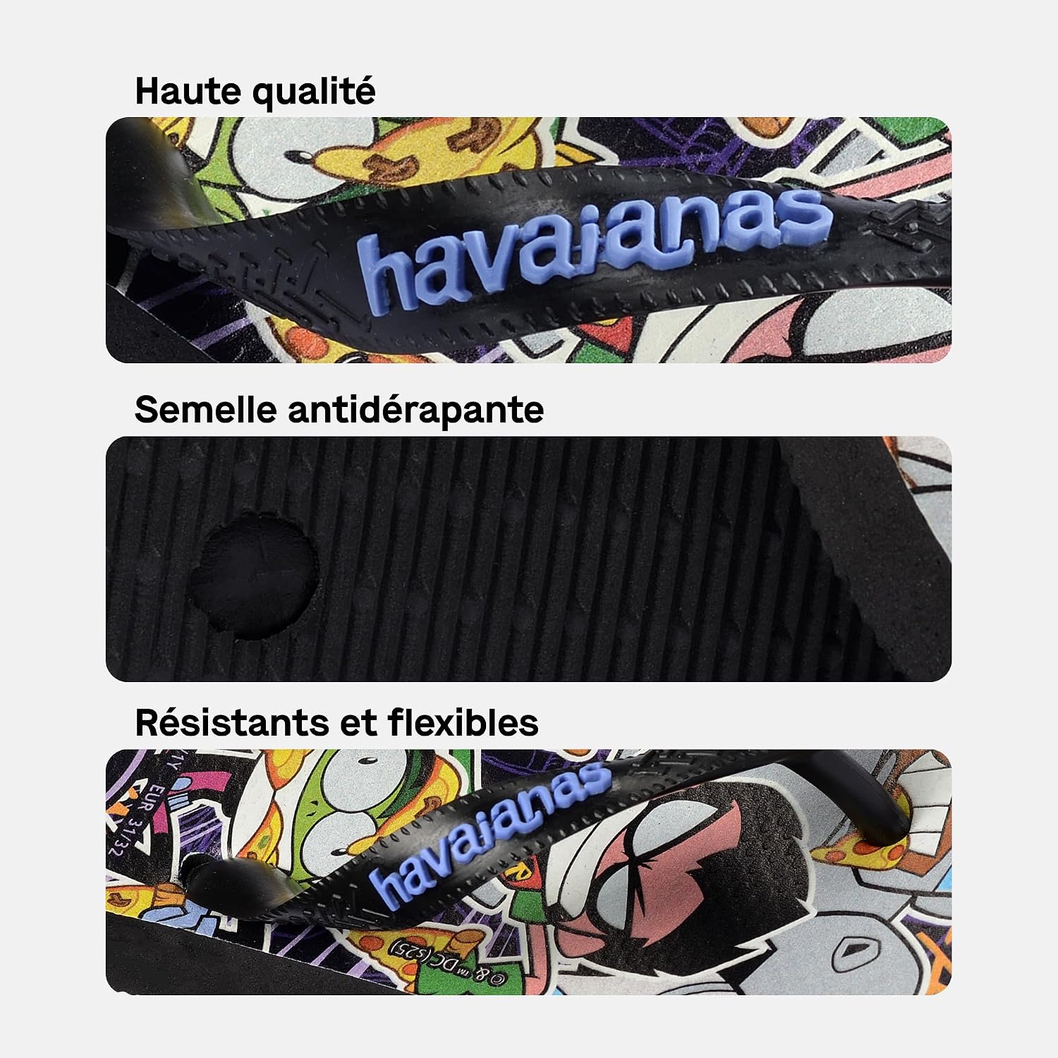 Thumbnail 3 de Havaianas Garçon Hav. Kids Top Warner Tongues – sandales enfant à lanières larges inspirées Warner Bros
