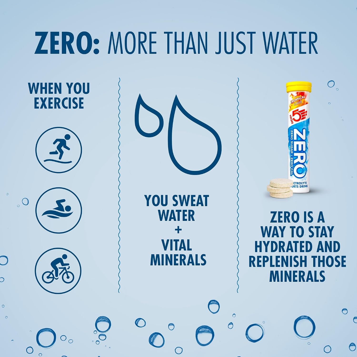 Thumbnail 4 de HIGH5 Zero Electrolyte Hydration Tablets, Mixed Flavours (60 Tablets)