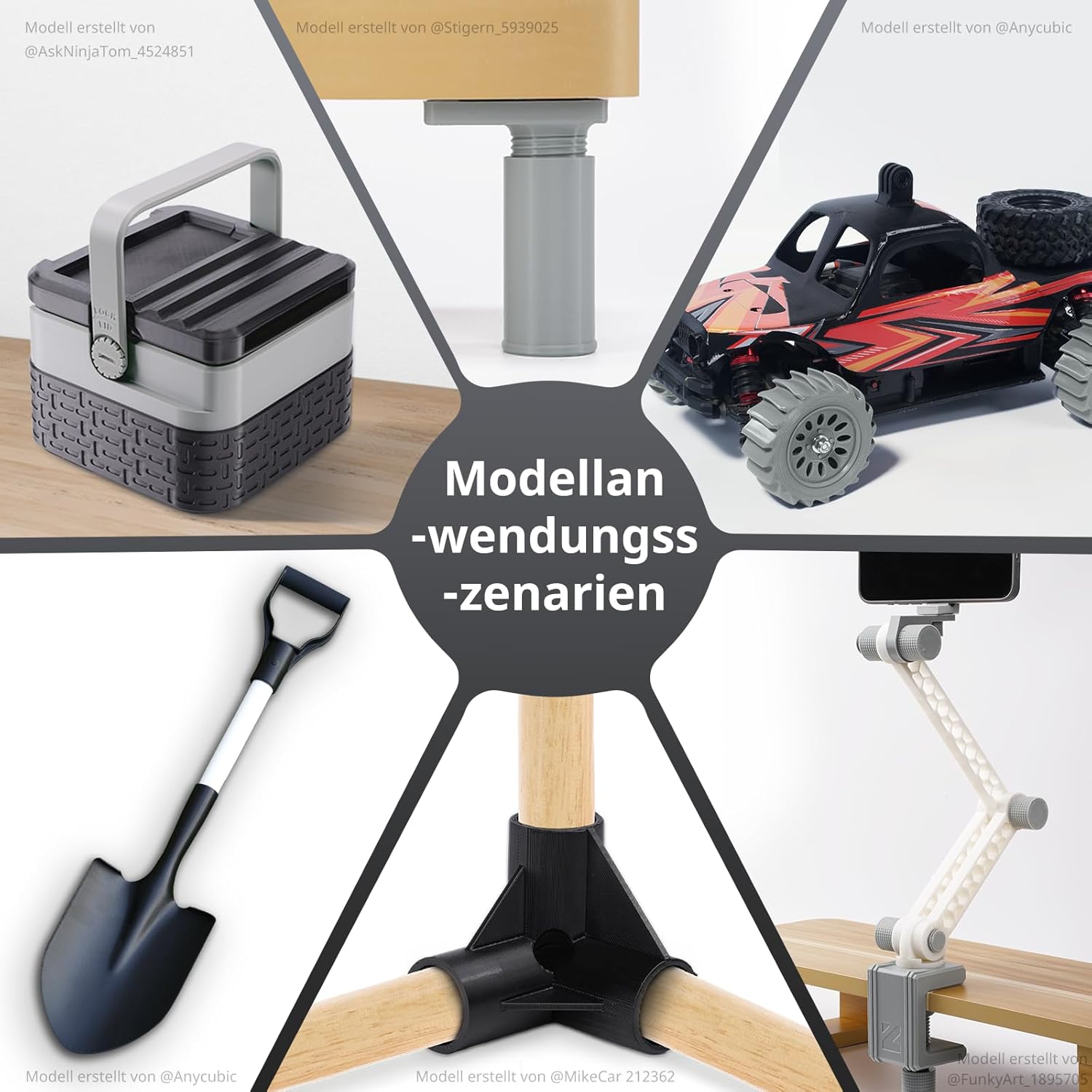 Thumbnail 6 de ANYCUBIC ABS-Filament 1,75 mm (ACE Pro intelligente Identifikation) – 1 kg, grau