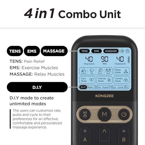 Detalle de 4-in-1 TENS EMS Massage Therapist ⚡