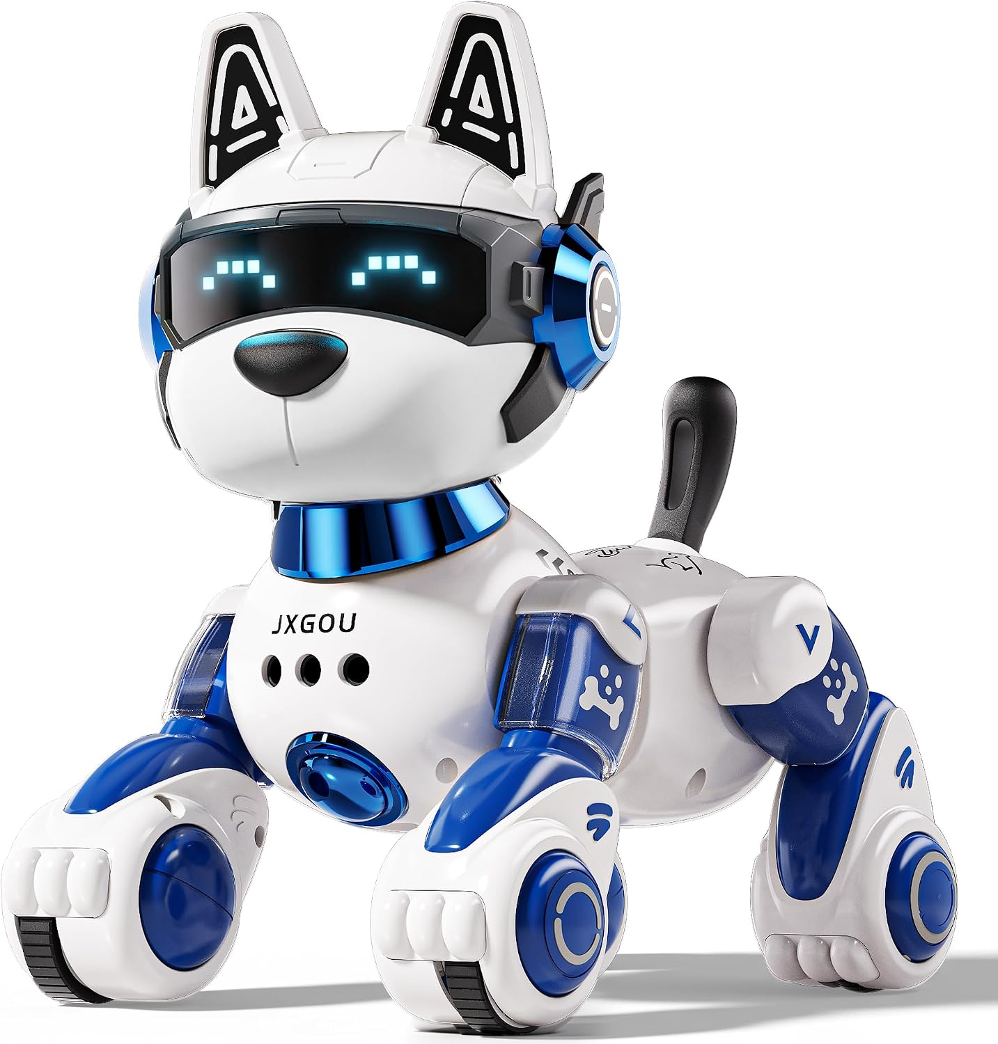 Detalle de Ozega Robot Dog-988A-7 Blue Interactive Robot Dog with Voice and App Control