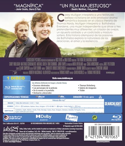 Detalle de Lejos del Mundanal Ruido (2015) Blu-ray 🎬