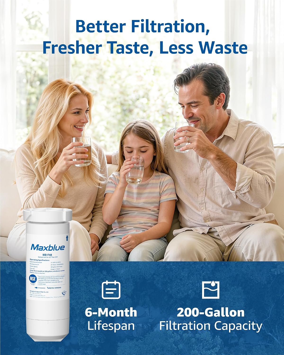 Thumbnail 6 de Maxblue refrigerator water filter XWF