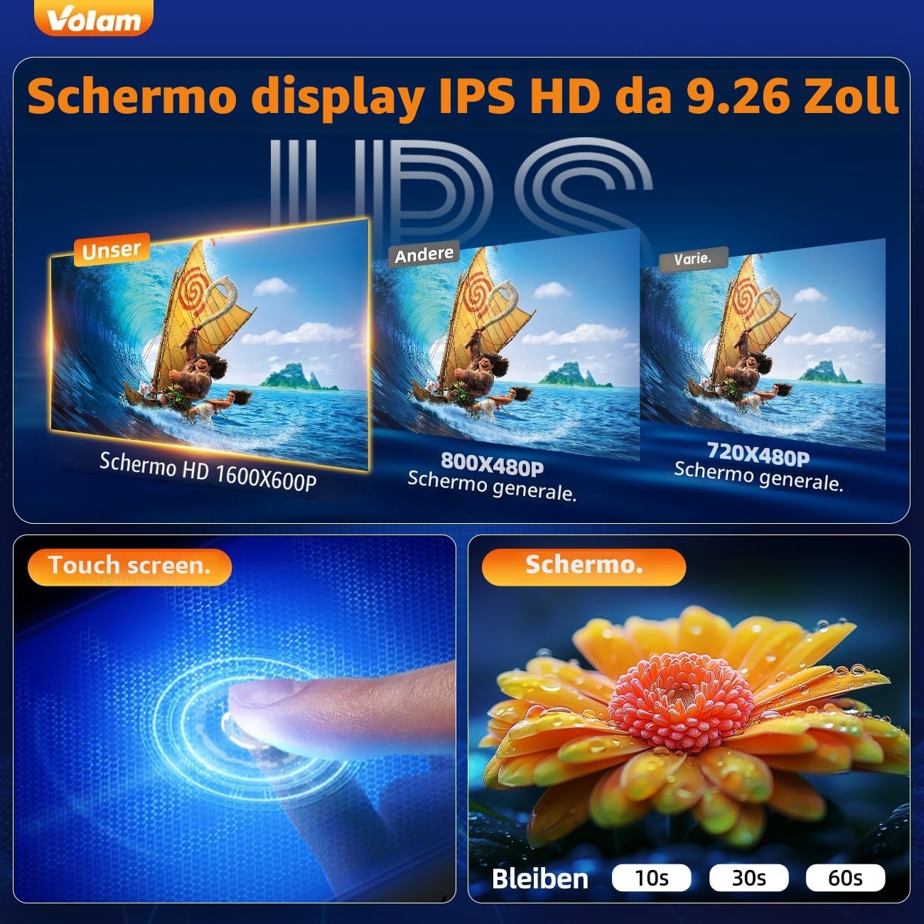 Thumbnail 4 de Volam CarPlay Wireless 9.26 Schermo Auto